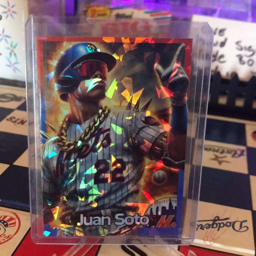 Juan Soto custom baseball card ( Mets uniform) - Picture 1 of 2